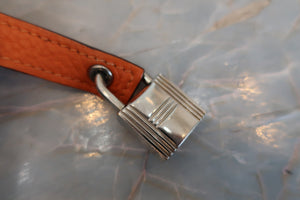 HERMES／エルメス ピコタンロックＰＭ トリヨンクレマンス オレンジ □N刻印 ハンドバッグ 700030255