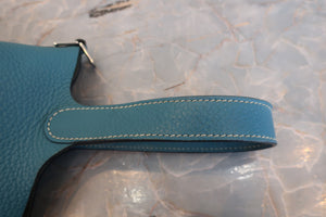 HERMES／エルメス ピコタンロックＰＭ トリヨンクレマンス ブルージーン □Q刻印 ハンドバッグ 700080183
