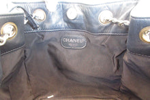 Load image into Gallery viewer, CHANEL CC mark chain shoulder bag Lambskin Navy/Silver hadware Shoulder bag 600120208
