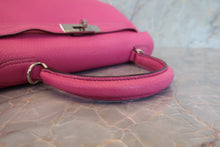 将图片加载到图库查看器，HERMES KELLY 28 Chevre myzore goatskim Fuschia pink □J刻印 Shoulder bag 700070195

