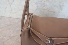 Load image into Gallery viewer, HERMES LINDY 26 Swift leather Etoupe gray T Engraving Shoulder bag 700120142
