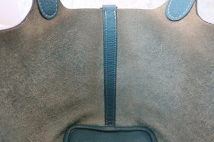 HERMES／エルメス ピコタンロックＰＭ トリヨンクレマンス ブルージーン □Q刻印 ハンドバッグ 700080183
