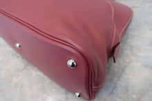 Load image into Gallery viewer, HERMES BOLIDE RELAX 35 Sikkim leather Bois de rose □O Engraving Hand bag 800090042

