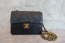 画像をギャラリービューアに読み込む, CHANEL/シャネル ミニマトラッセシングルフラップチェーンショルダーバッグ ラムスキン ブラック/ゴールド金具 ショルダーバッグ 800050088
