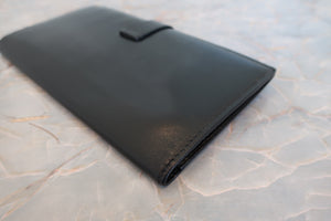 HERMES／エルメス ベアンクラシック ボックスカーフ ブラック □G刻印 財布 700080096