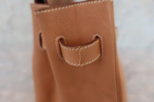 HERMES HAUT A COURROIRE 32 Graine Couchevel leather Natural 〇X刻印 Hand bag 600030033