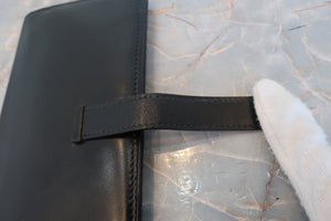 HERMES／エルメス ベアンクラシック ボックスカーフ ブラック □G刻印 財布 700080096