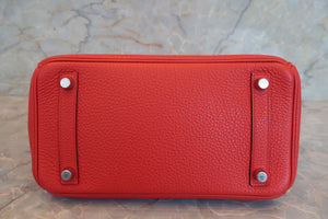 HERMES／エルメス バーキン25 トゴ ルージュカザック □P刻印 ハンドバッグ 700070177