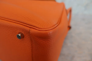 HERMES／エルメス リンディ34 バイカラー トリヨンクレマンス オレンジ/ムタード □P刻印 ショルダーバッグ 700050029