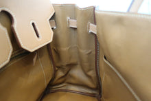 将图片加载到图库查看器，HERMES HAUT A COURROIRE 32 Graine Couchevel leather Natural 〇X刻印 Hand bag 600030033
