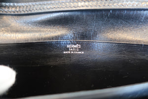 HERMES／エルメス ベアンクラシック ボックスカーフ ブラック □G刻印 財布 700080096
