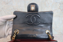 画像をギャラリービューアに読み込む, CHANEL/シャネル ミニマトラッセシングルフラップチェーンショルダーバッグ ラムスキン ブラック/ゴールド金具 ショルダーバッグ 800050088
