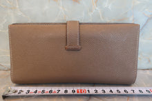 画像をギャラリービューアに読み込む, HERMES／エルメス ベアンデュプリ ヴォーエプソン エトゥープ X刻印 財布 700080074
