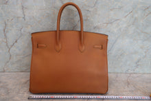 画像をギャラリービューアに読み込む, HERMES／エルメス バーキン35 アルデンヌ ゴールド 〇Y刻印 ハンドバッグ 700050063

