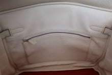 将图片加载到图库查看器，HERMES BIRKIN 35 Bi-color Clemence leather Sanguine/White □O刻印 Hand bag 600060053
