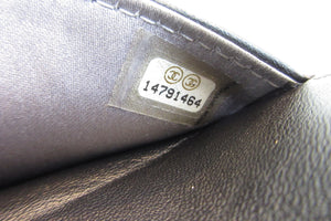 CHANEL/シャネル カメリアチェーンウォレット ラムスキン ブラック/シルバー金具 ショルダーバッグ 700070255