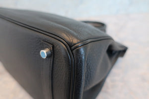 HERMES／エルメス バーキン30 トリヨンクレマンス ブラック □L刻印 ハンドバッグ 700070201