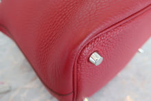 将图片加载到图库查看器，HERMES PICOTIN LOCK PM Clemence leather Rouge garance □R刻印 Hand bag 600090014
