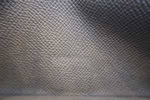 HERMES／エルメス ベアンデュプリ ヴォーエプソン エトゥープ X刻印 財布 700080074