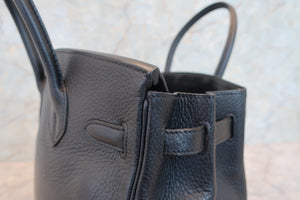 HERMES／エルメス バーキン30 トリヨンクレマンス ブラック □L刻印 ハンドバッグ 700070201