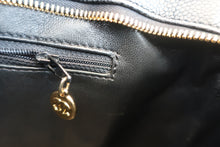 Load image into Gallery viewer, CHANEL Medallion Tote Caviar skin Black/Gold hadware Tote bag 700100028
