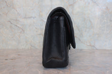 将图片加载到图库查看器，CHANEL/香奈儿 CF 双盖 双链条包 荔枝皮 Black/Silver Hardware(黑色/银色金属) 肩背包 800070140
