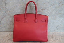 画像をギャラリービューアに読み込む, HERMES／エルメス バーキン35 クシュベル ルージュヴィフ □H刻印 ハンドバッグ 700080057
