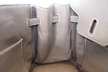 将图片加载到图库查看器，HERMES BIRKIN 25 Swift leather Etoupe gray □M刻印 Hand bag 600120298
