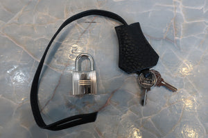 HERMES／エルメス バーキン30 トリヨンクレマンス ブラック □L刻印 ハンドバッグ 700070201
