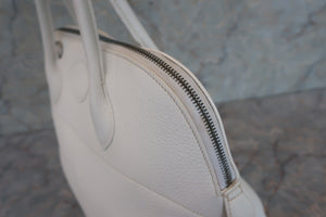 HERMES BOLIDE 35 Clemence leather White □G刻印 Shoulder bag 600060115