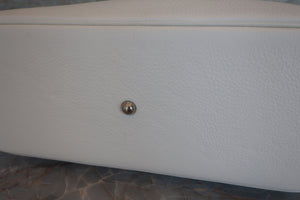 HERMES BOLIDE 35 Clemence leather White □G Engraving Shoulder bag 600060115