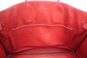HERMES BIRKIN 35 Ardennes leather Rouge vif □B刻印 Hand bag 500090093