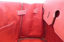 将图片加载到图库查看器，HERMES BIRKIN 35 Ardennes leather Rouge vif □B刻印 Hand bag 500090093
