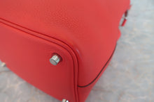 Load image into Gallery viewer, HERMES PICOTIN LOCK PM Clemence leather Rouge tomate X Engraving Hand bag 600090026
