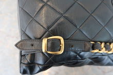 Load image into Gallery viewer, CHANEL Matelasse chain back pack Lambskin Black/Gold hadware Back pack 800060021
