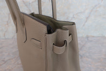 将图片加载到图库查看器，HERMES BIRKIN 30 Clemence leather Sauge X刻印 Hand bag 600070165
