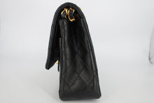 画像をギャラリービューアに読み込む, CHANEL/シャネル マトラッセＷフラップＷチェーンショルダーバッグ ラムスキン ブラック/ゴールド金具 ショルダーバッグ 800100011
