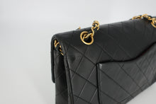 画像をギャラリービューアに読み込む, CHANEL/シャネル マトラッセＷフラップＷチェーンショルダーバッグ ラムスキン ブラック/ゴールド金具 ショルダーバッグ 800100011
