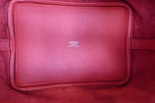 Load image into Gallery viewer, HERMES PICOTIN LOCK PM Clemence leather Rouge tomate X Engraving Hand bag 600090026
