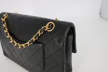 画像をギャラリービューアに読み込む, CHANEL/シャネル マトラッセＷフラップＷチェーンショルダーバッグ ラムスキン ブラック/ゴールド金具 ショルダーバッグ 800100011
