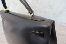 画像をギャラリービューアに読み込む, HERMES／エルメス ケリー32 ボックスカーフ ブラック ショルダーバッグ 700080203
