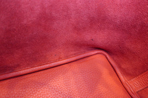 HERMES PICOTIN LOCK PM Clemence leather Rouge tomate X刻印 Hand bag 600090026