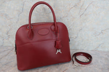 将图片加载到图库查看器，HERMES BOLIDE 31 Box carf leather Rouge H □D刻印 Shoulder bag 600070189
