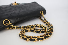 画像をギャラリービューアに読み込む, CHANEL/シャネル マトラッセＷフラップＷチェーンショルダーバッグ ラムスキン ブラック/ゴールド金具 ショルダーバッグ 800100011
