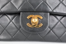 画像をギャラリービューアに読み込む, CHANEL/シャネル マトラッセＷフラップＷチェーンショルダーバッグ ラムスキン ブラック/ゴールド金具 ショルダーバッグ 800100011
