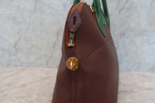 将图片加载到图库查看器，HERMES BOLIDE 35 Graine Couchevel leather Brown/Green 〇V刻印 Shoulder bag 600020037
