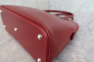 HERMES BOLIDE 31 Box carf leather Rouge H □D刻印 Shoulder bag 600070189