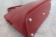 将图片加载到图库查看器，HERMES BOLIDE 31 Box carf leather Rouge H □D刻印 Shoulder bag 600070189
