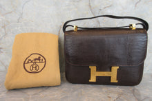 画像をギャラリービューアに読み込む, HERMES／エルメス コンスタンス24 リザード ブラウン 〇H刻印 ショルダーバッグ 600120318
