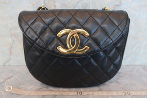 CHANEL/シャネル デカココチェーンショルダーバッグ ラムスキン ブラック/ゴールド金具 ショルダーバッグ 600090253